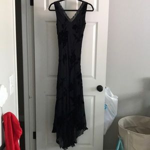 Beaded black formal dress